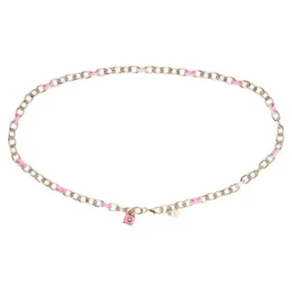 Kate Spade Lock & Spade Chain Link Belt, L/XL - NWT - Picture 1 of 7
